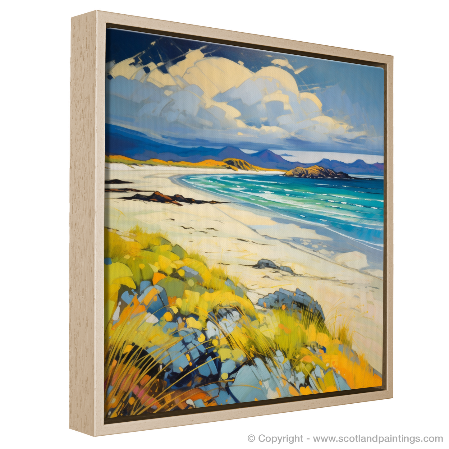 Vibrant Shores: A Fauvist Interpretation of Camusdarach Beach