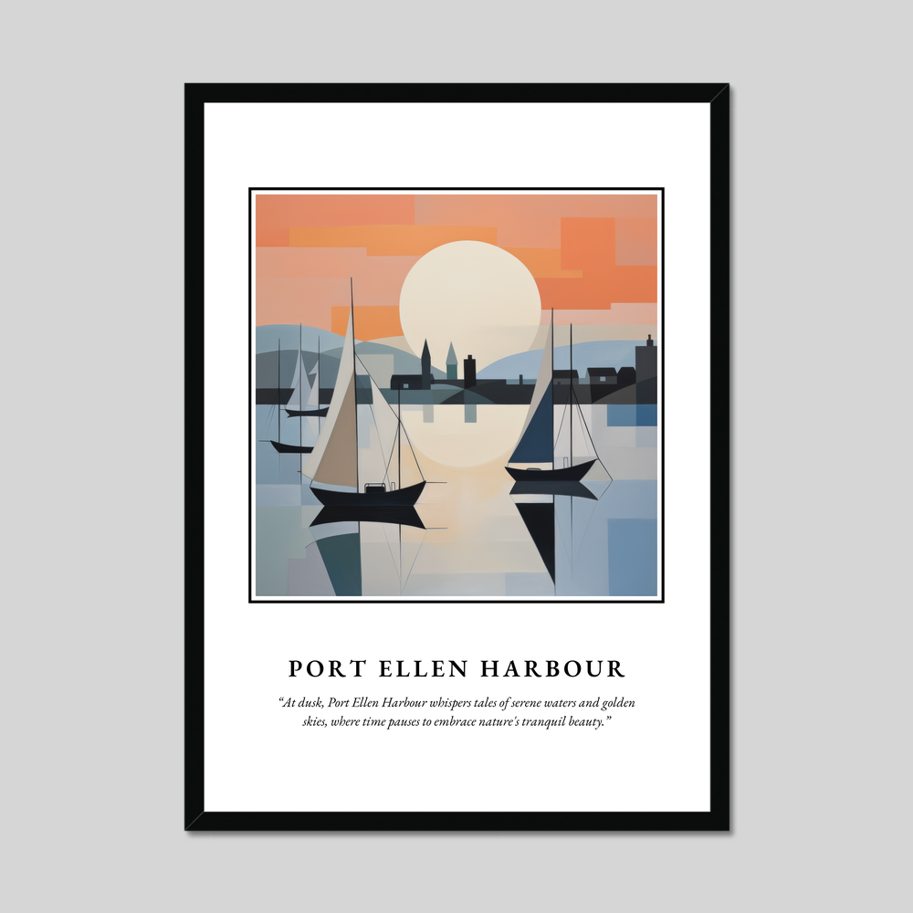 Poster in a black frame