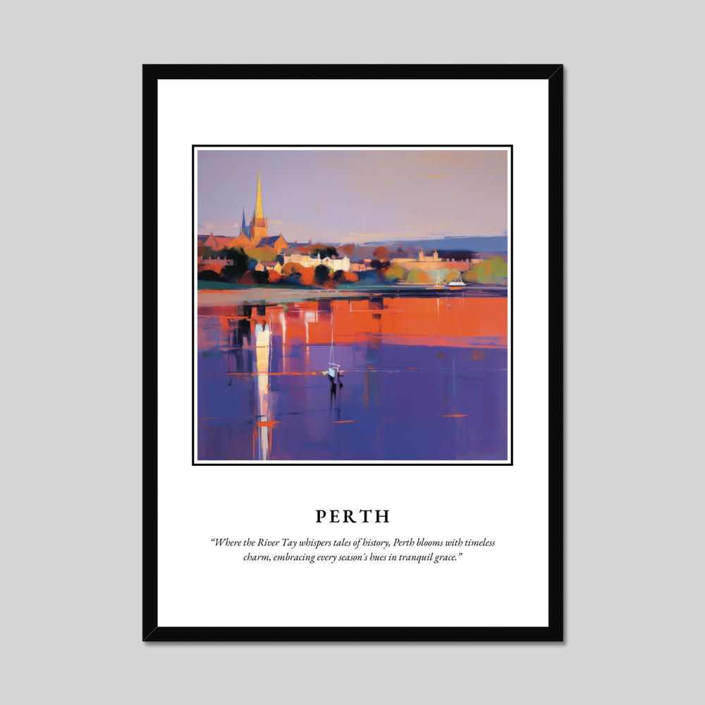 Poster in a black frame