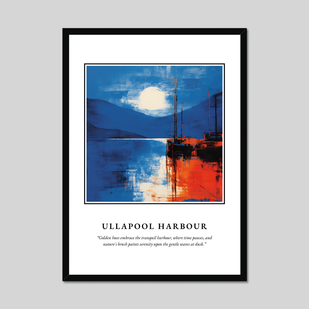 Poster in a black frame