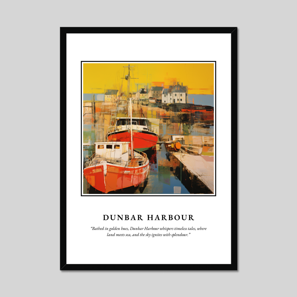 Poster in a black frame