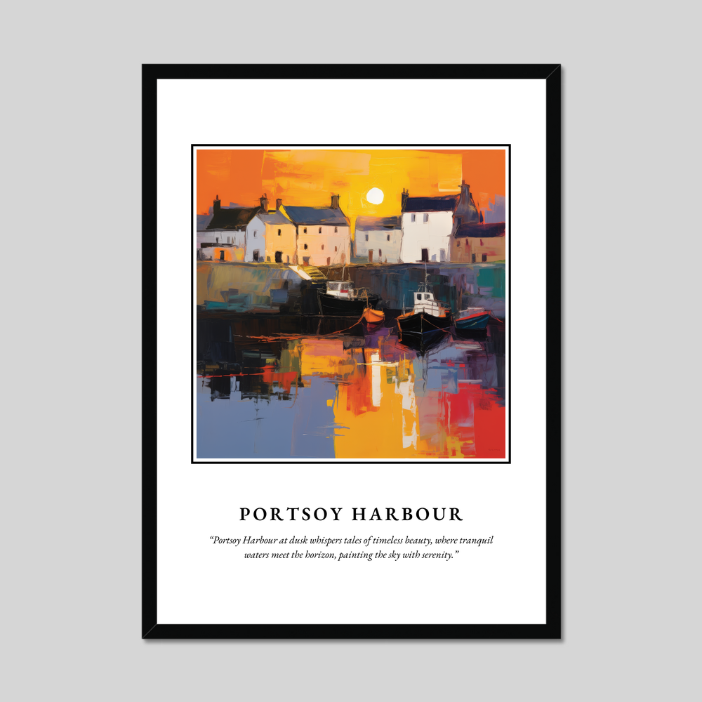 Poster in a black frame