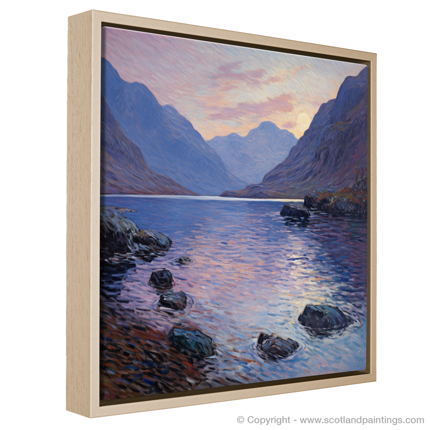 Dusk at Loch Coruisk: An Impressionist Homage to Scottish Highlands