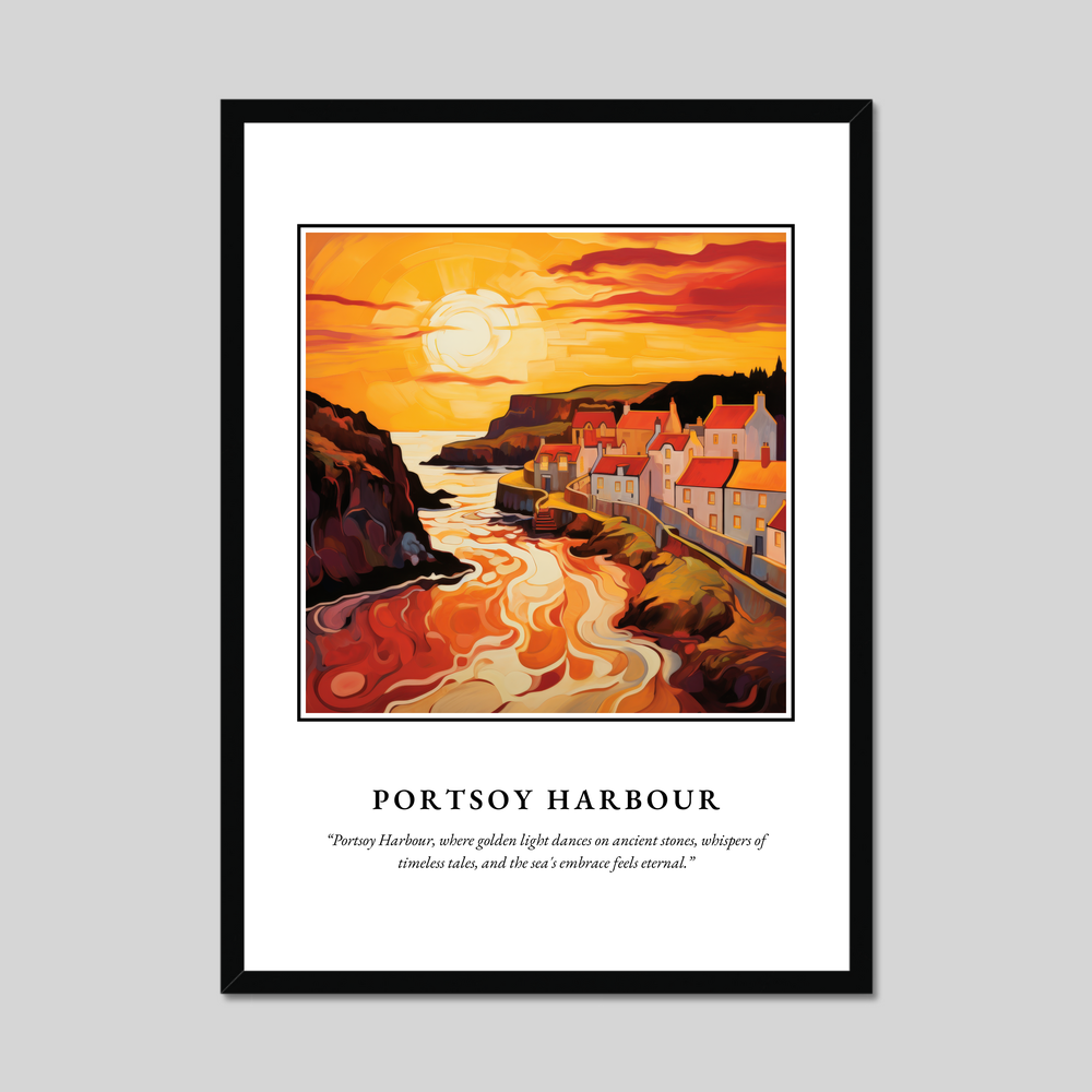 Poster in a black frame