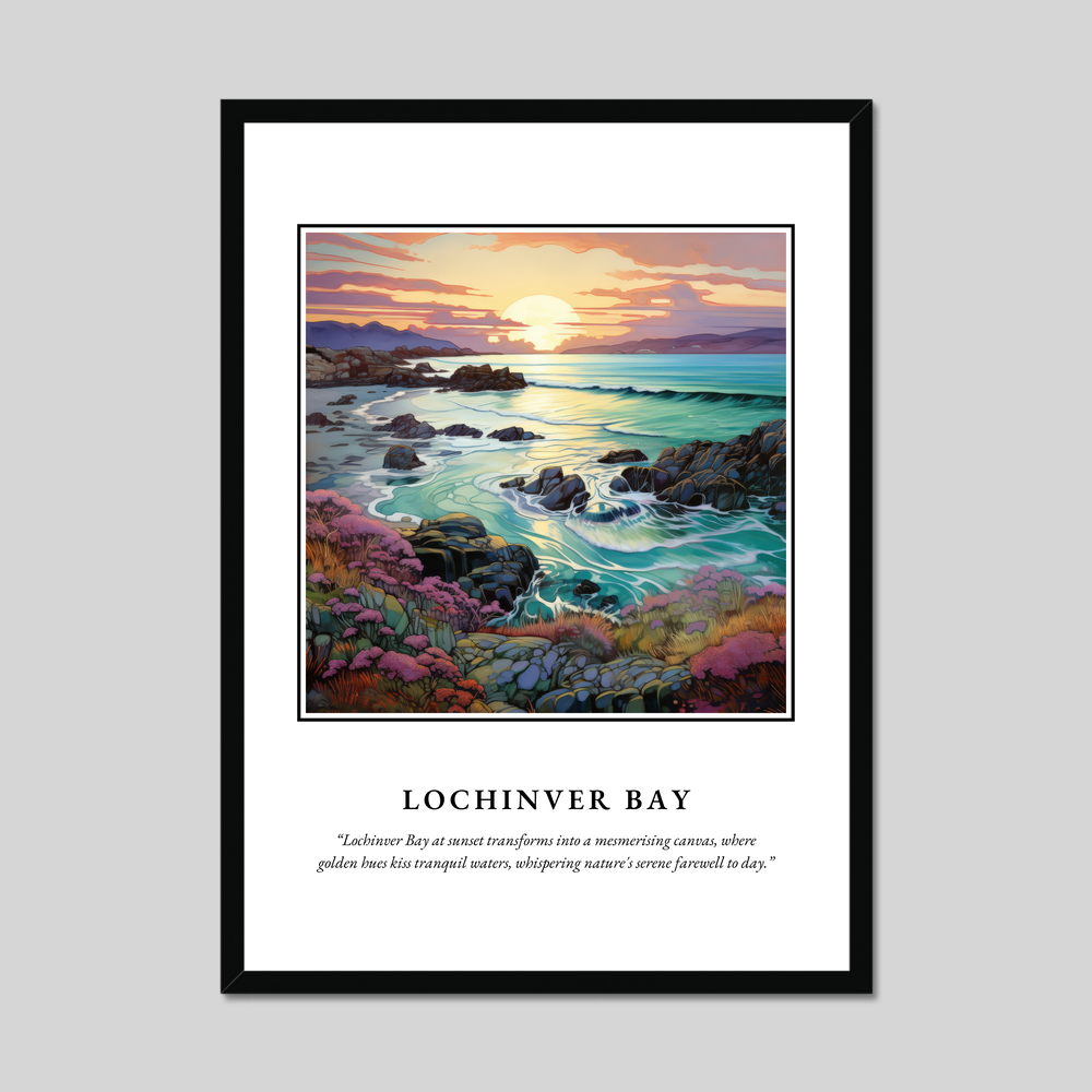 Poster in a black frame