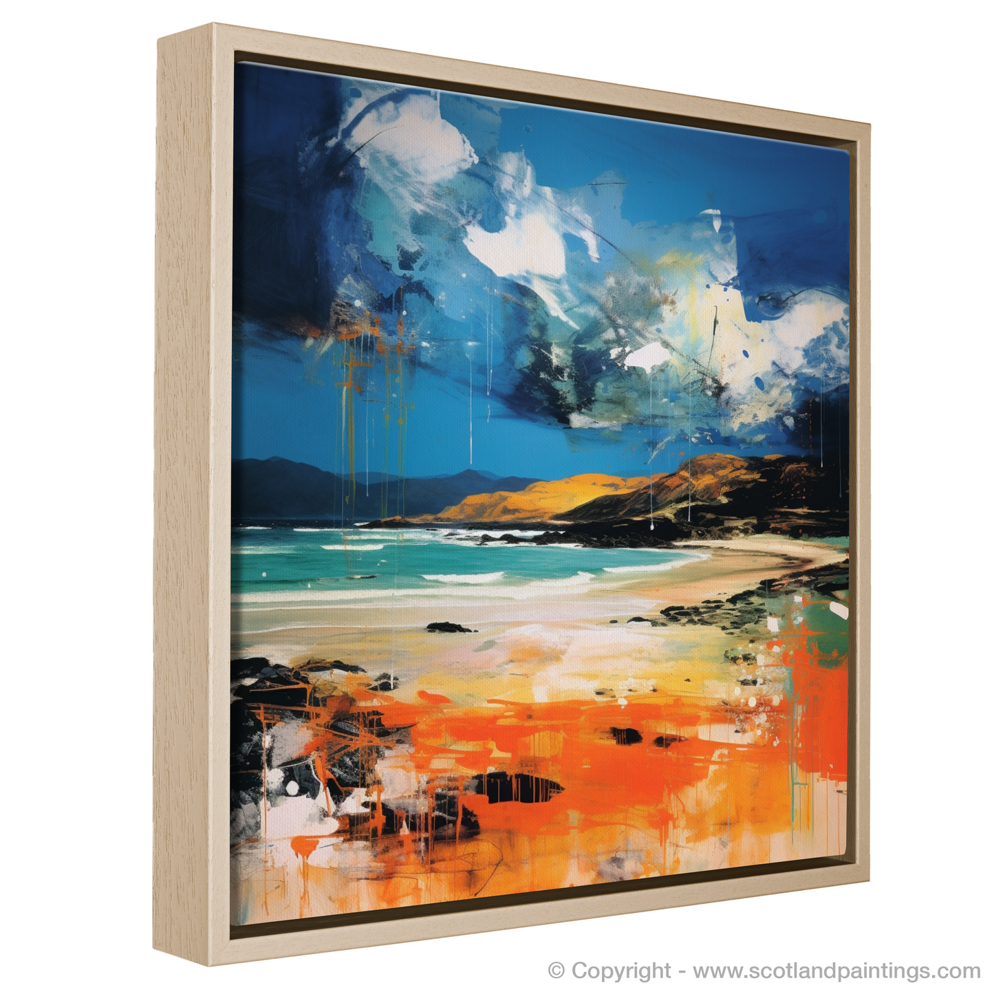 Storm's Embrace over Traigh Mhor: A Pop Art Homage