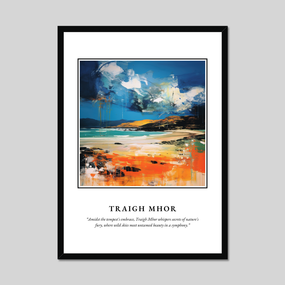 Poster in a black frame