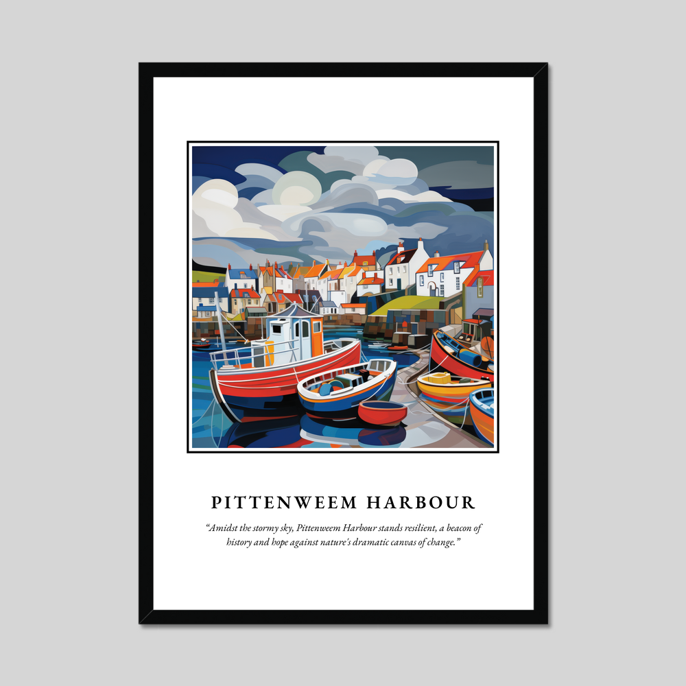 Poster in a black frame