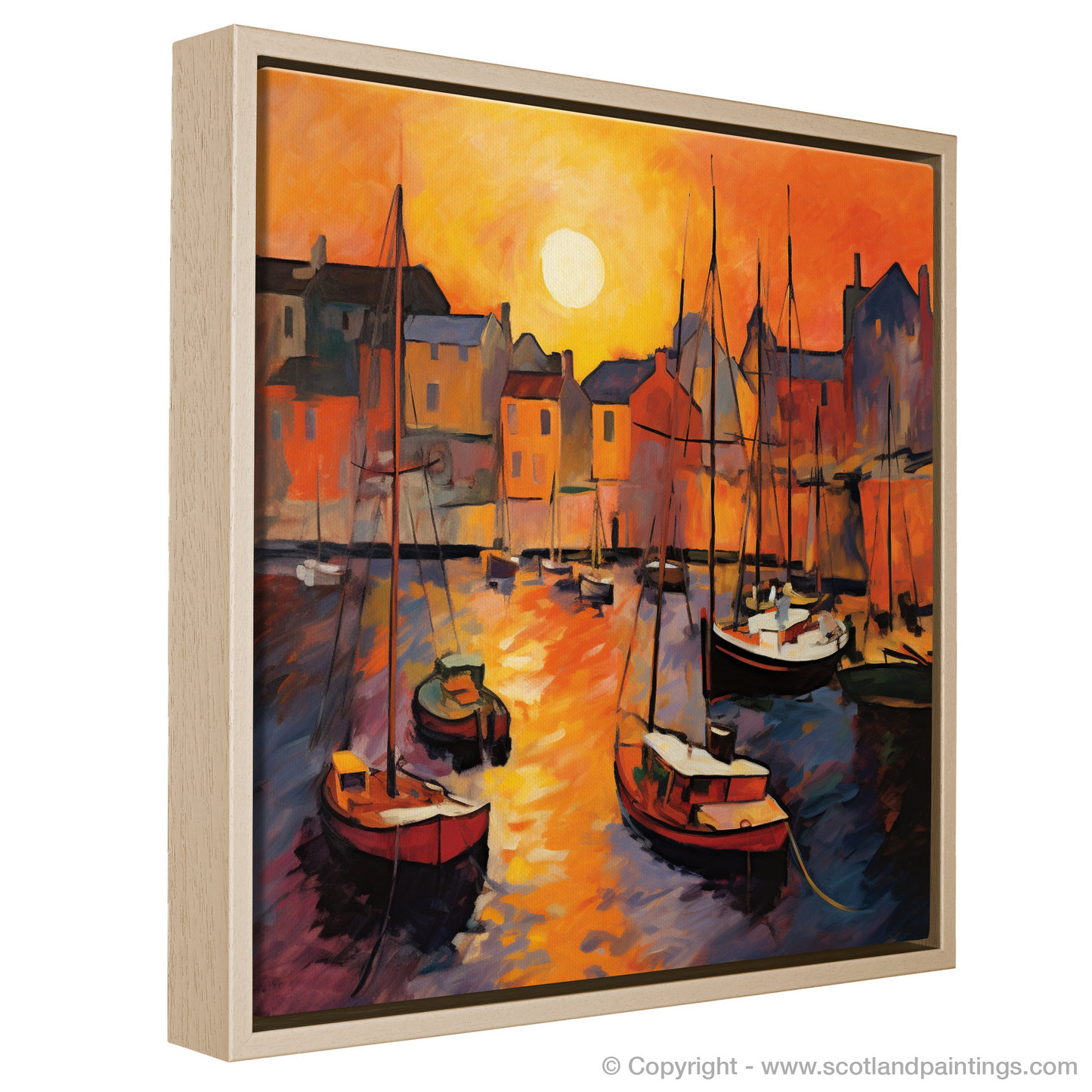 Fiery Serenity: Dunbar Harbour at Dusk