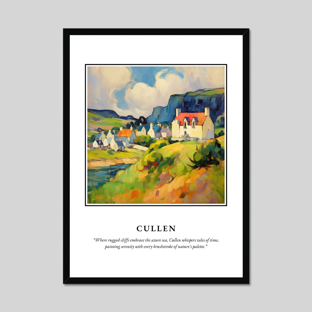 Poster in a black frame