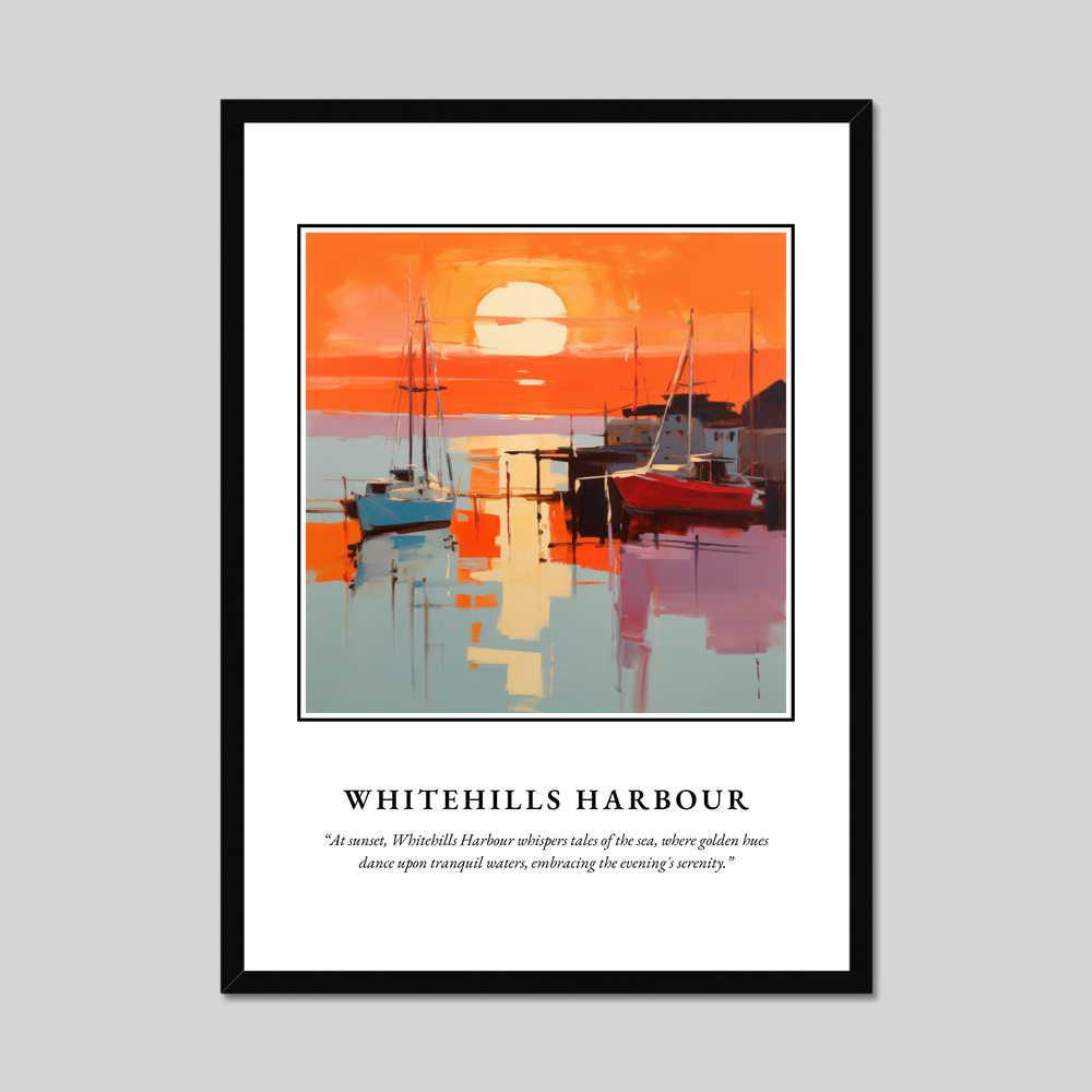 Poster in a black frame