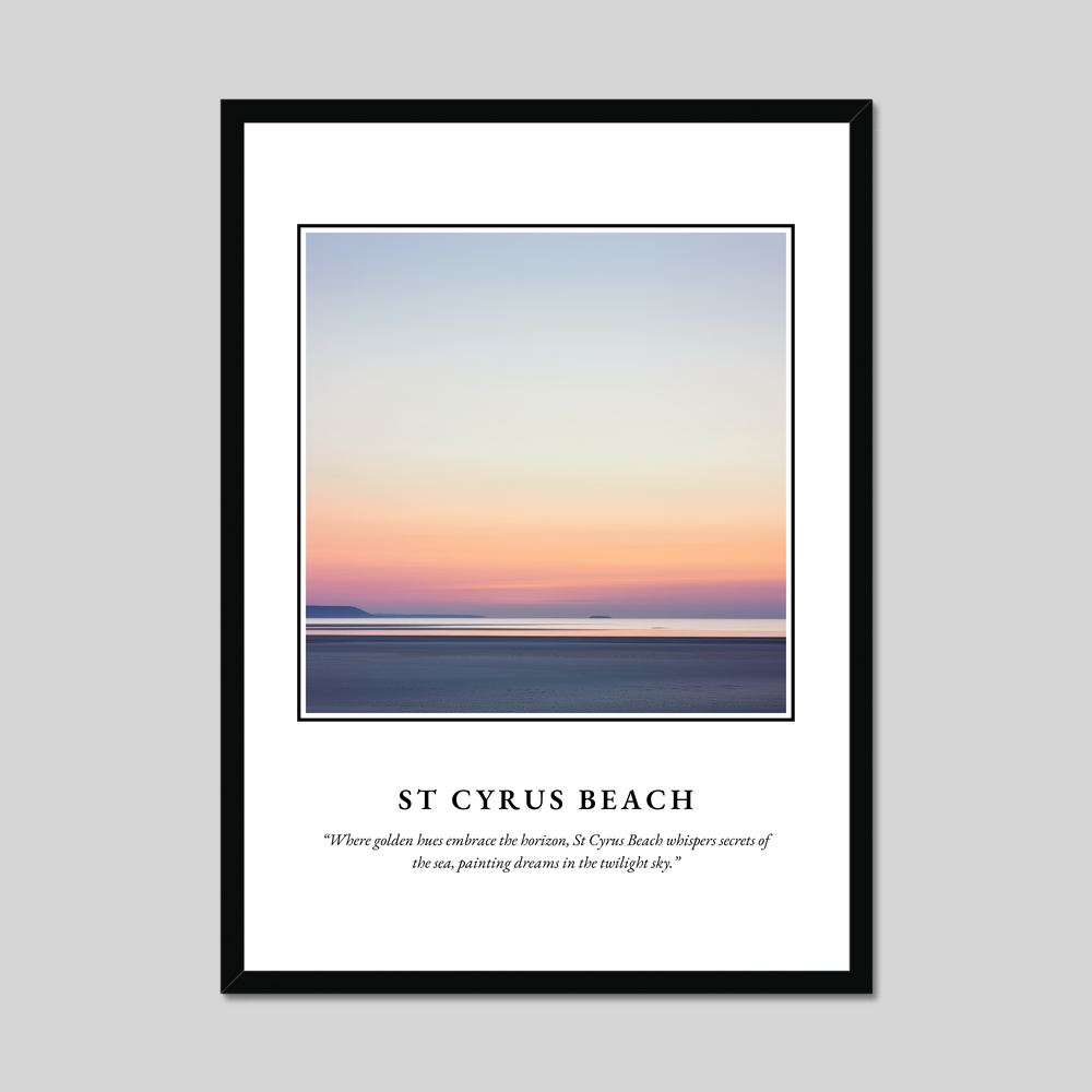 Poster in a black frame