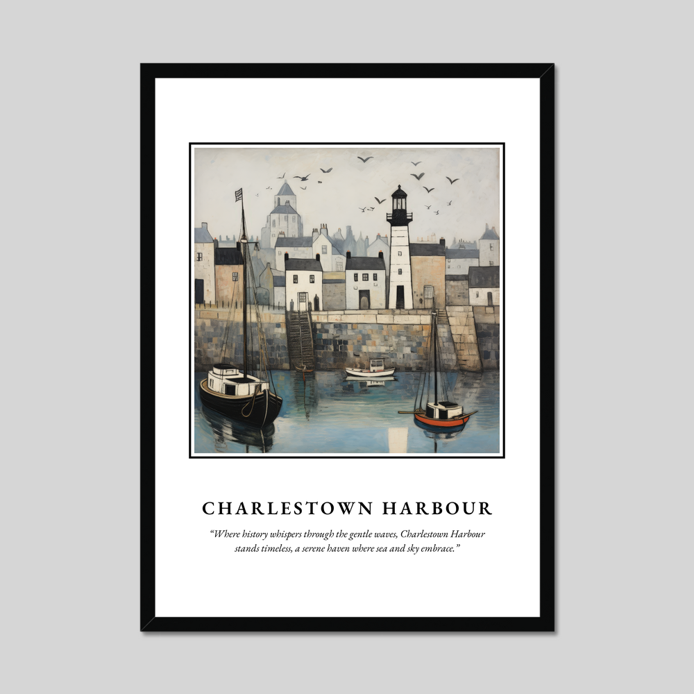 Poster in a black frame