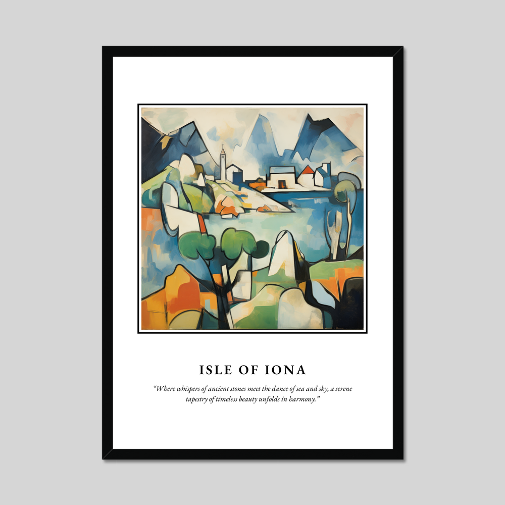 Poster in a black frame