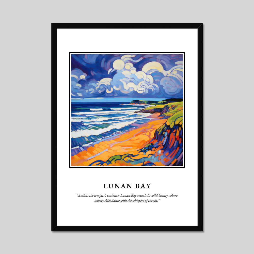 Poster in a black frame