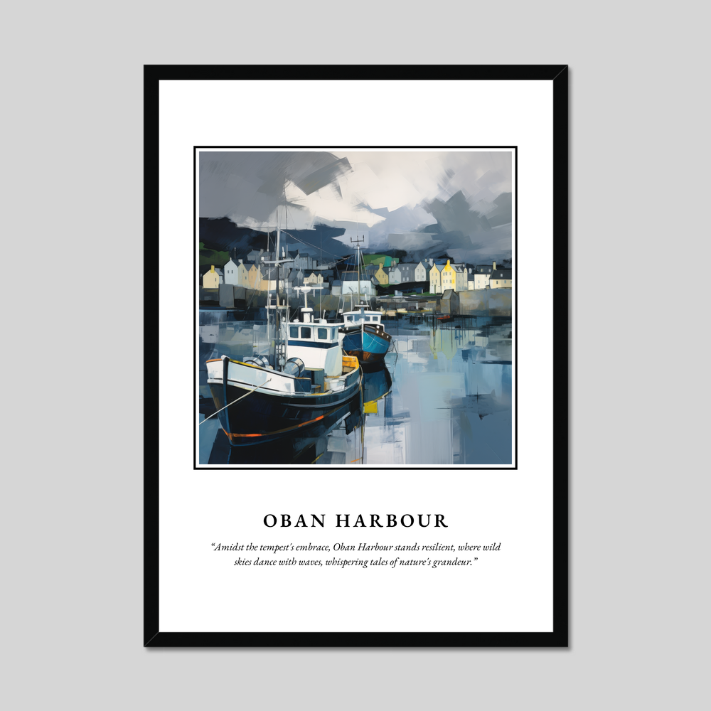 Poster in a black frame