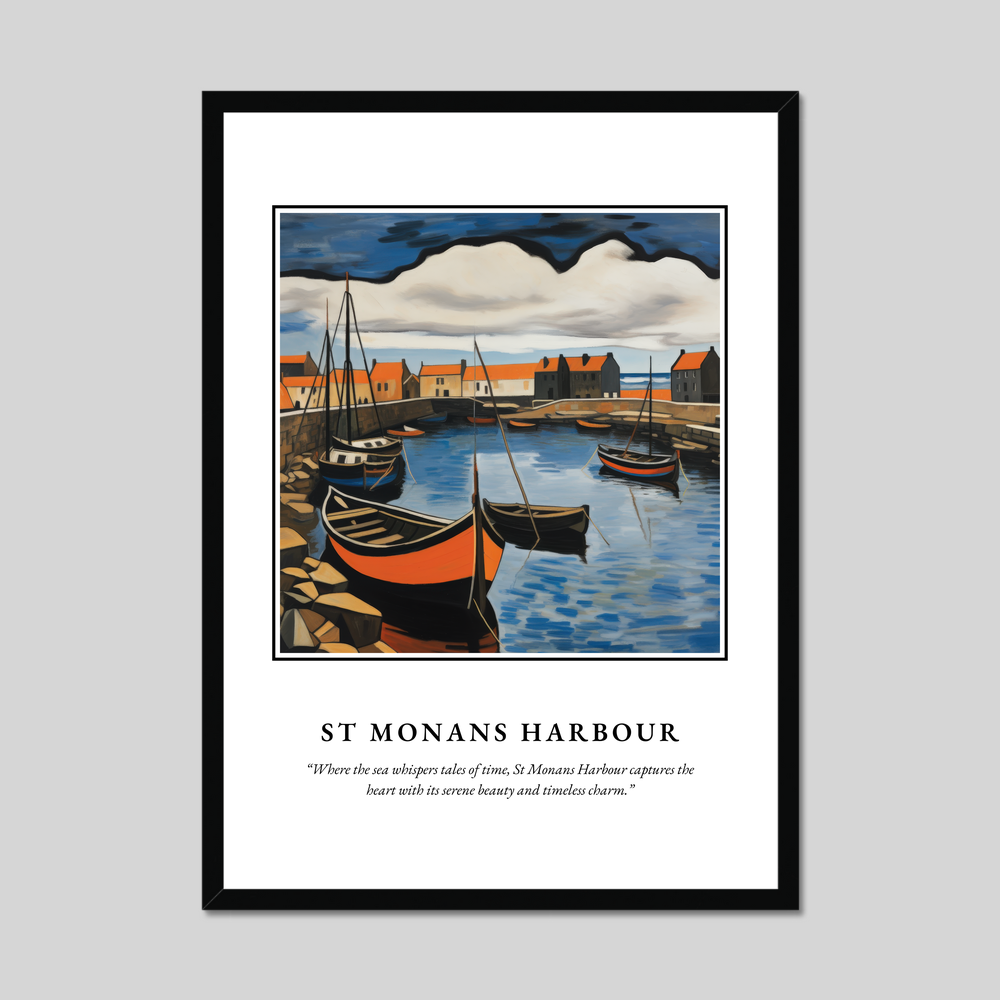 Poster in a black frame