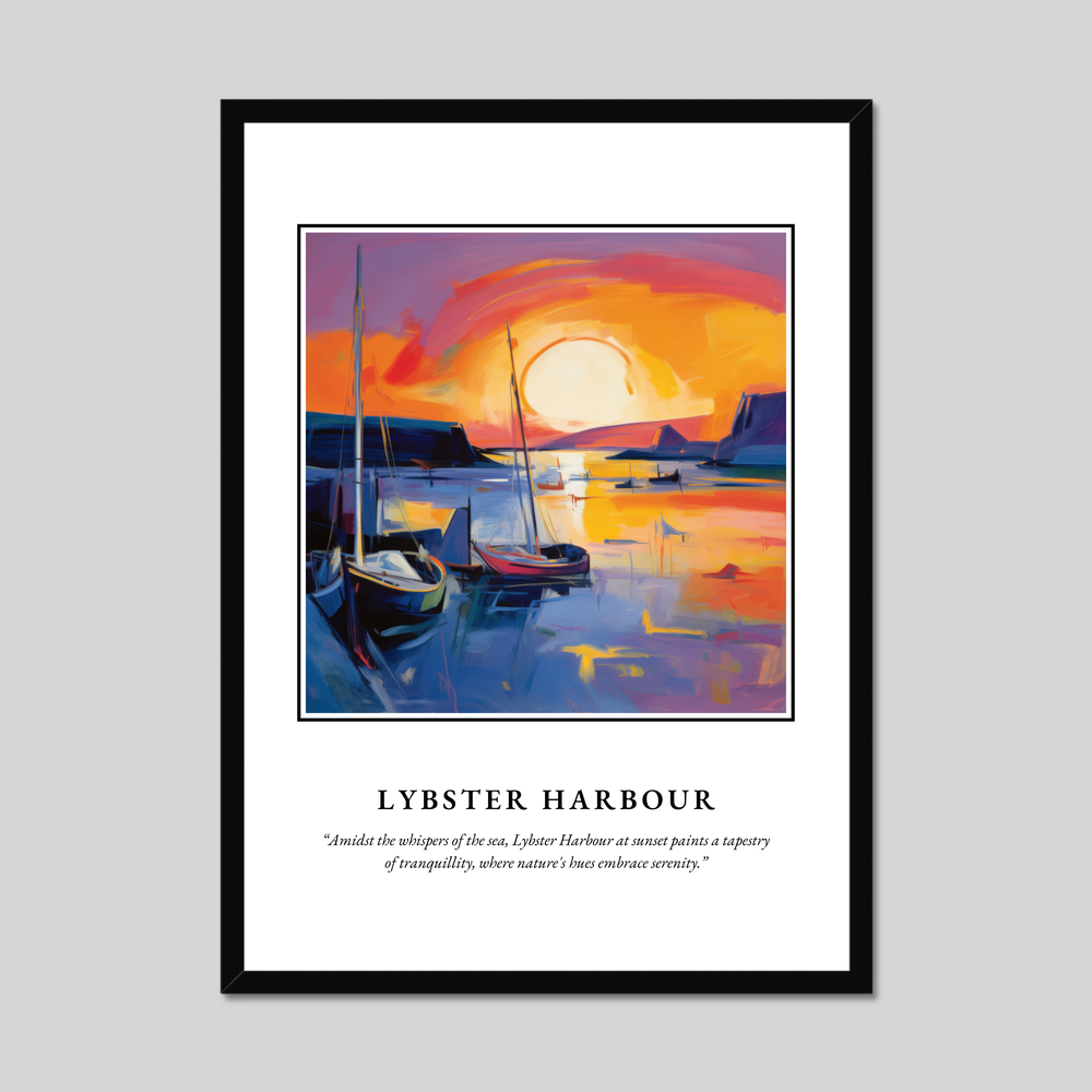 Poster in a black frame