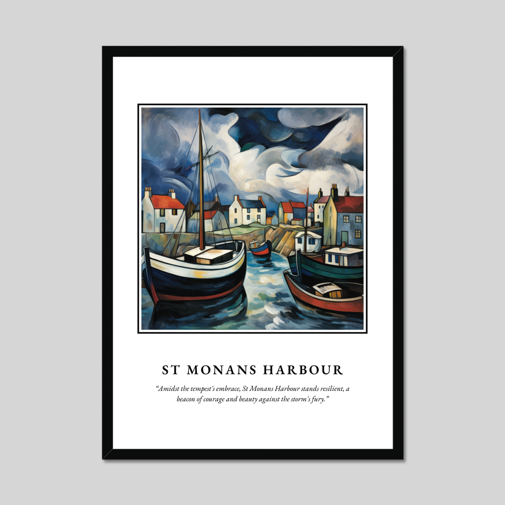 Poster in a black frame