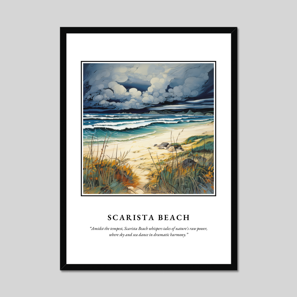 Poster in a black frame