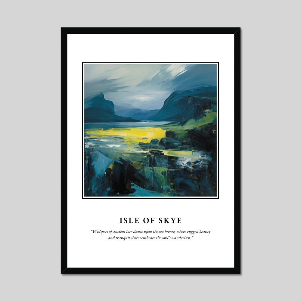 Poster in a black frame