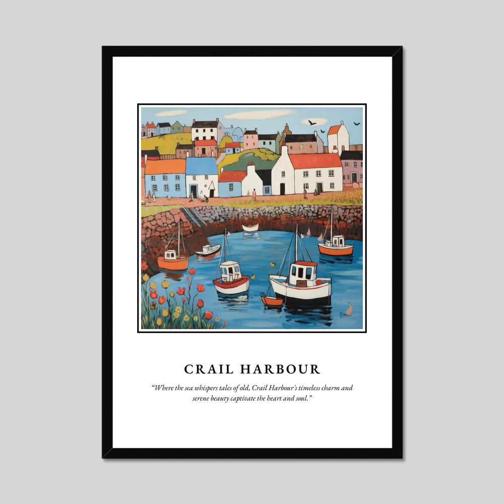 Poster in a black frame