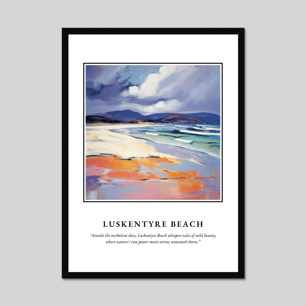 Poster in a black frame