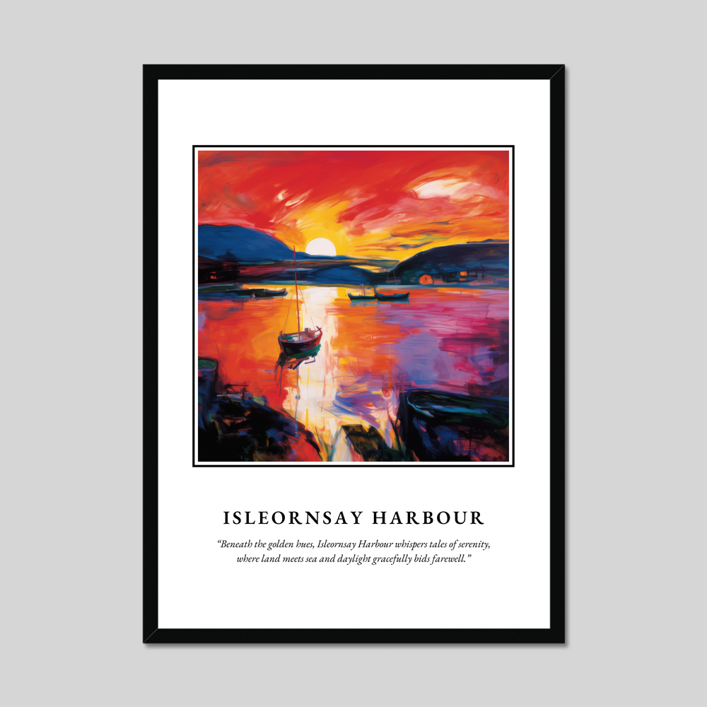 Poster in a black frame