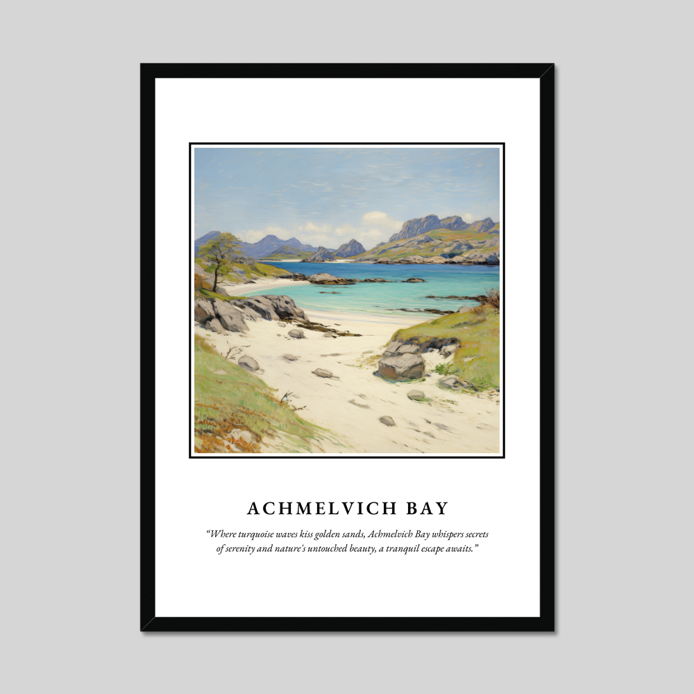 Poster in a black frame