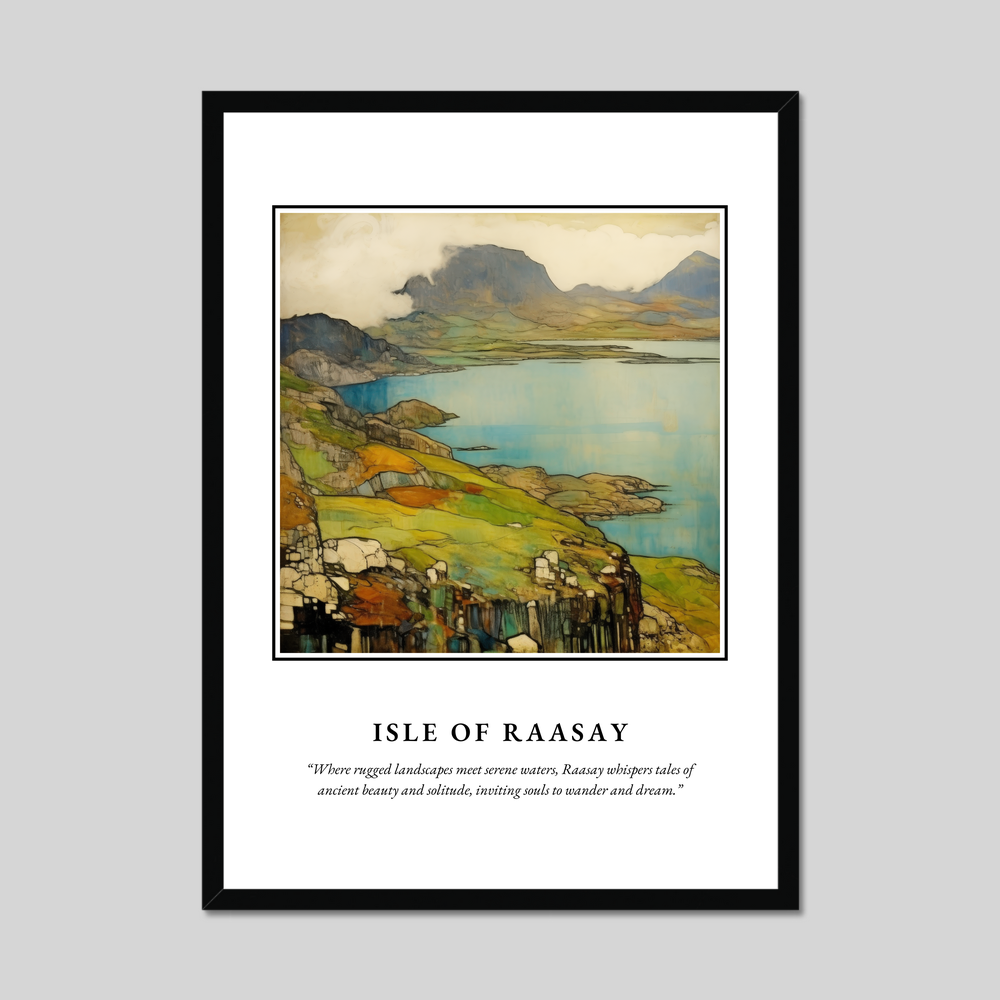 Poster in a black frame