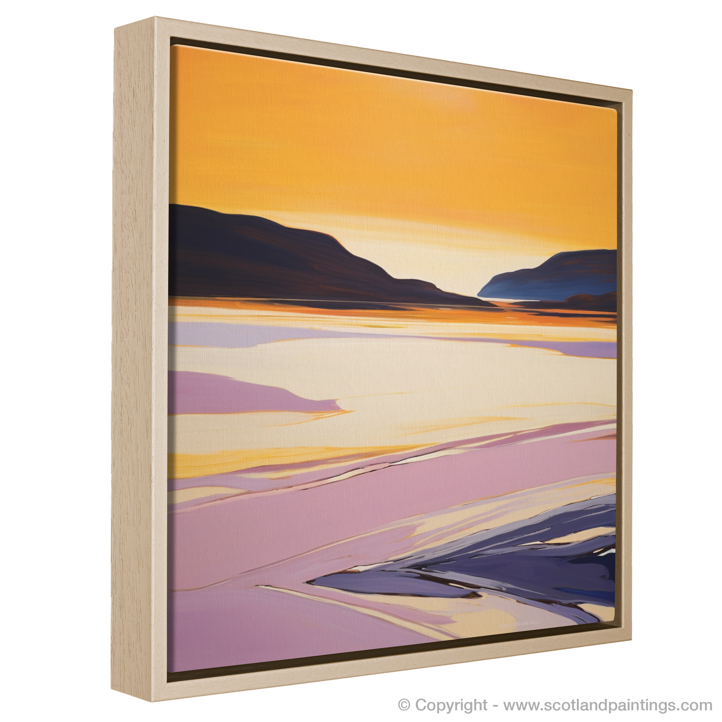 Golden Serenity of Balnakeil Bay: A Color Field Masterpiece