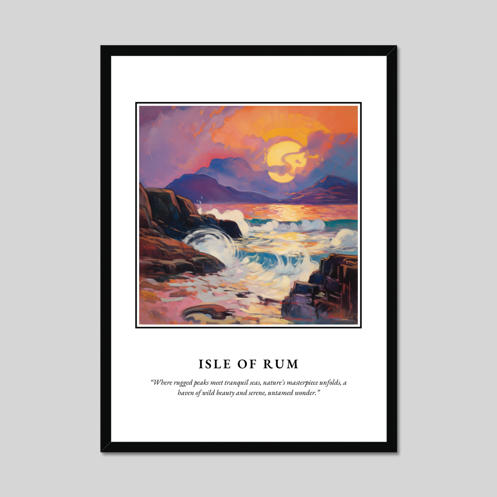 Poster in a black frame