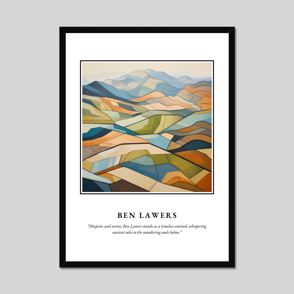 Poster in a black frame