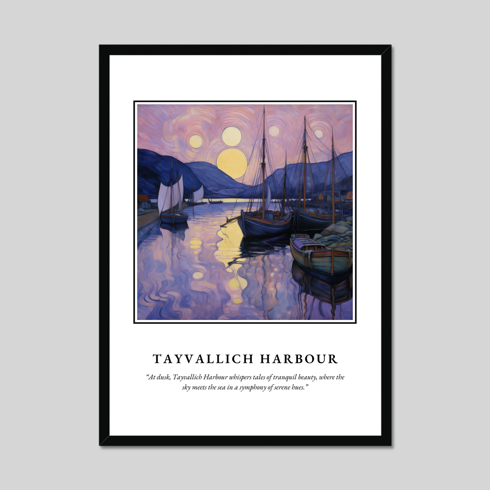 Poster in a black frame