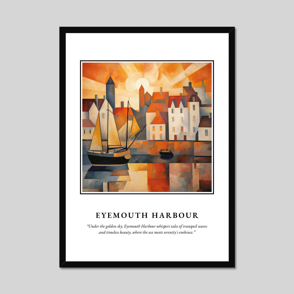 Poster in a black frame