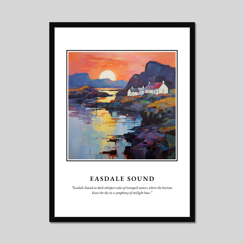 Poster in a black frame