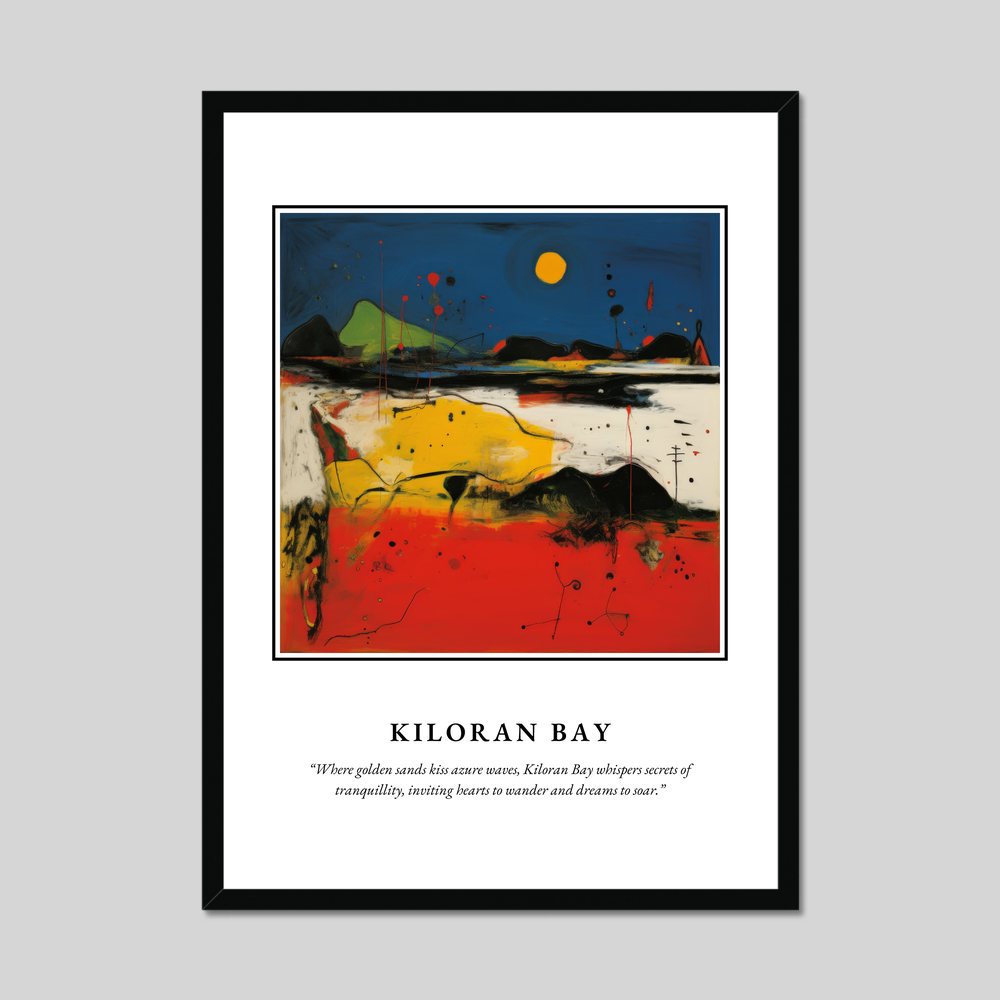 Poster in a black frame