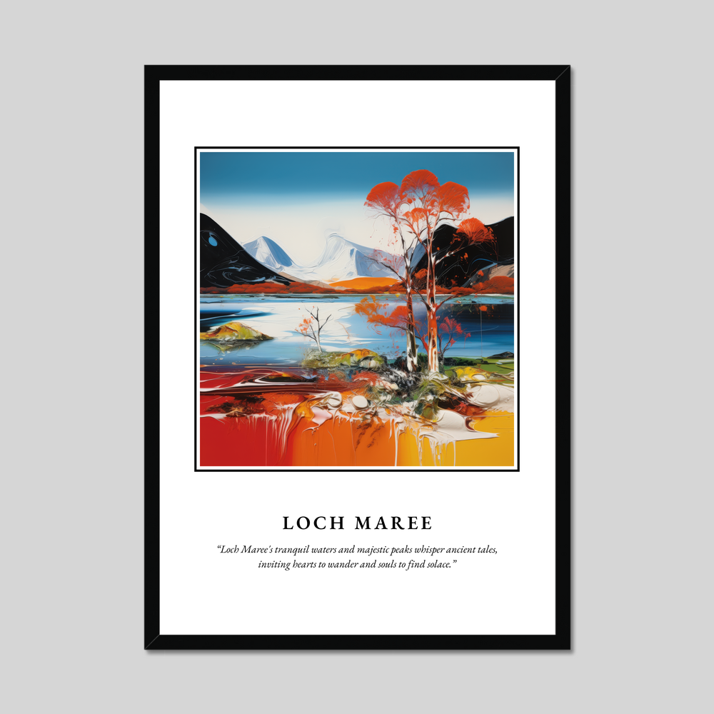 Poster in a black frame