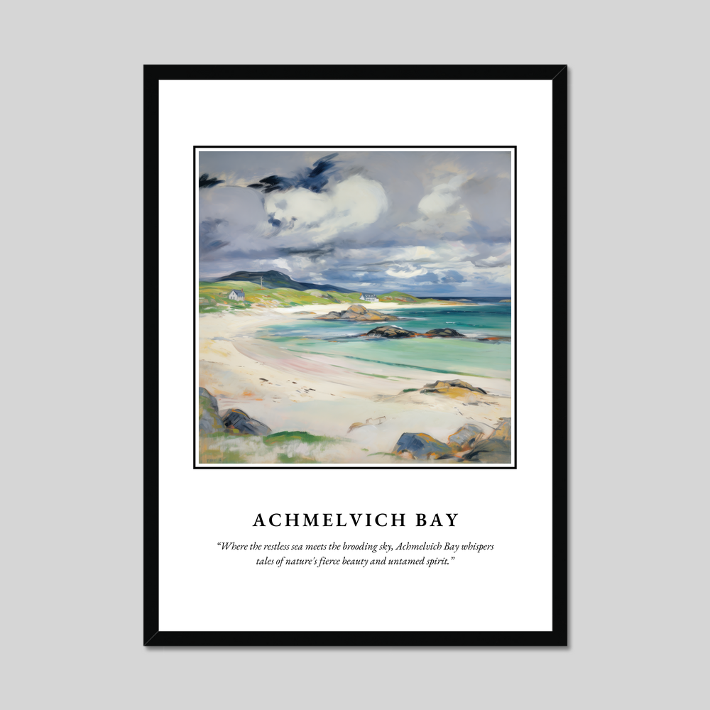 Poster in a black frame