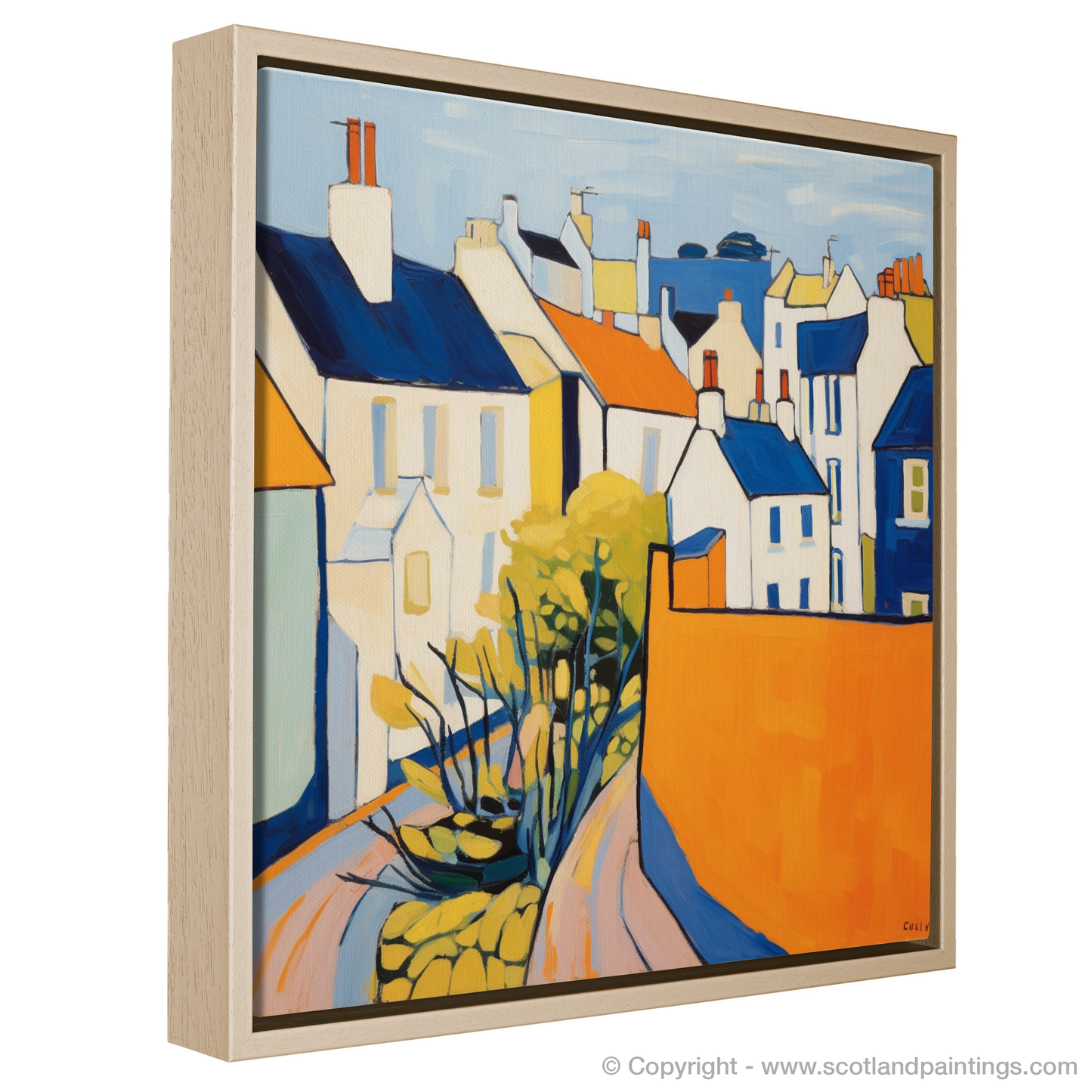 Cullen's Coastal Charm: A Color Field Journey Through Moray Village