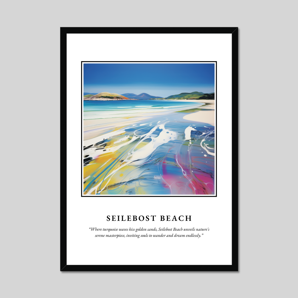 Poster in a black frame