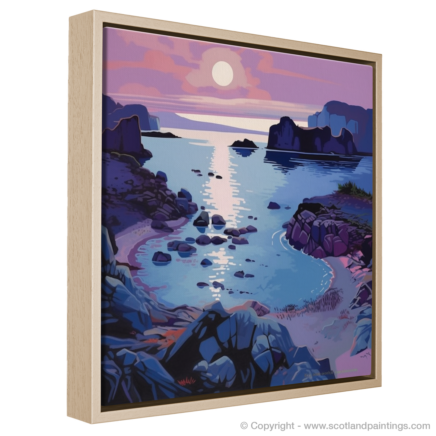 Dusk at Ardtun Bay: A Pop Art Panorama