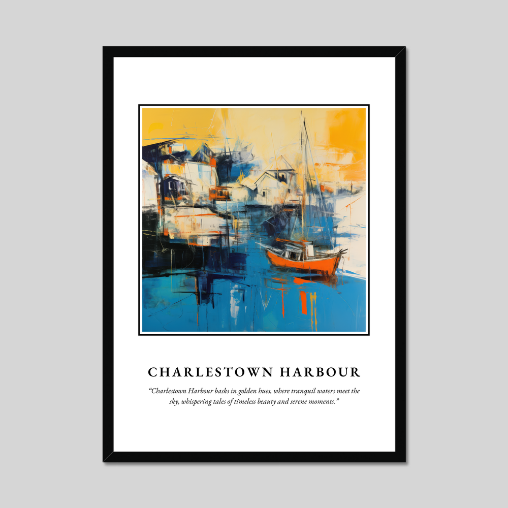 Poster in a black frame