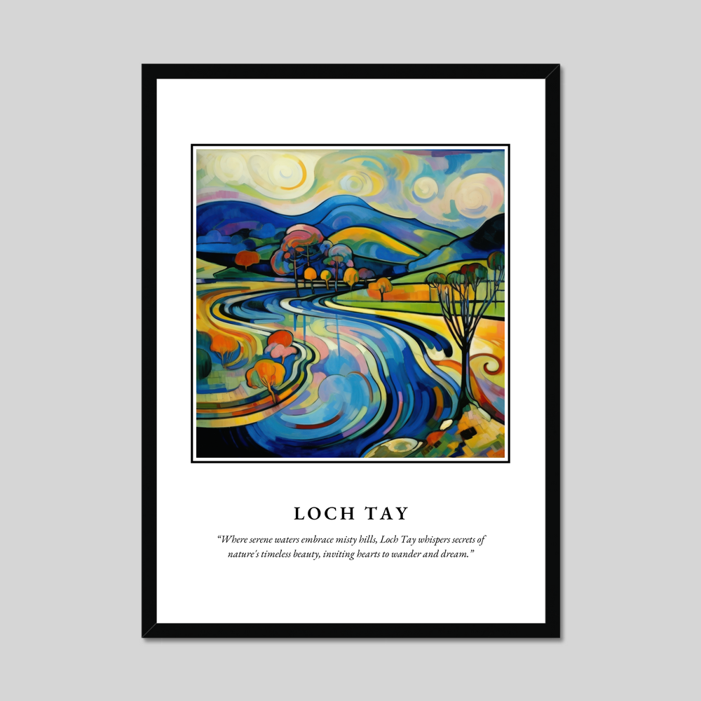 Poster in a black frame