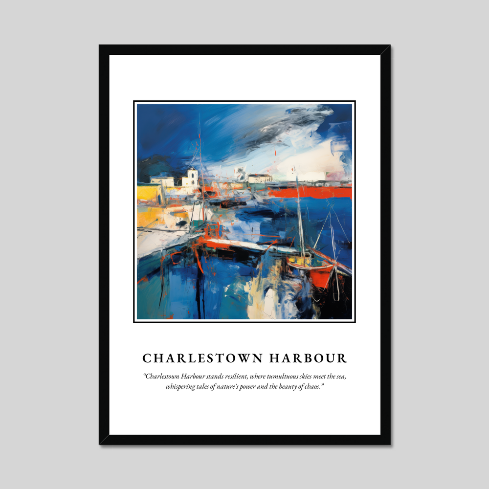 Poster in a black frame