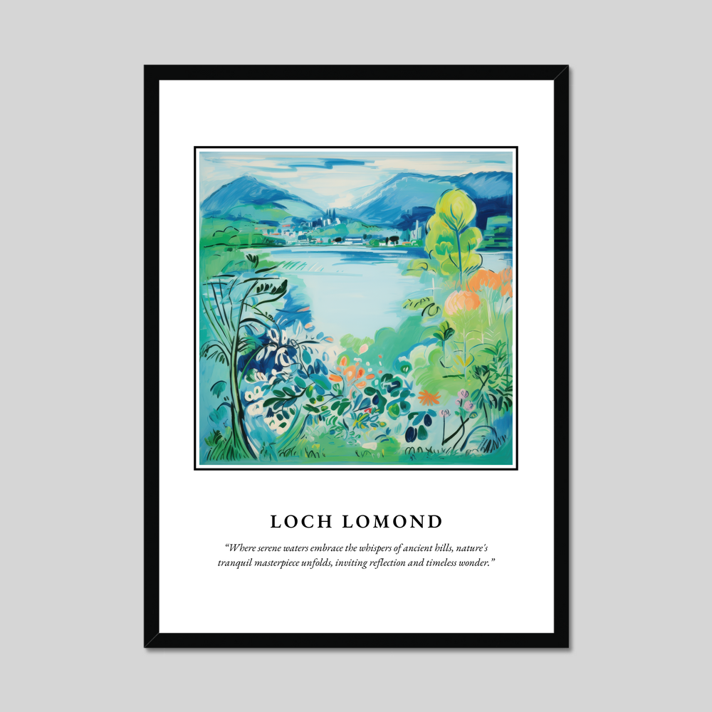 Poster in a black frame