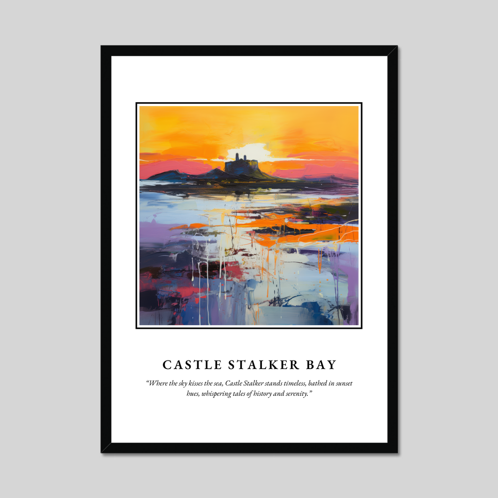 Poster in a black frame