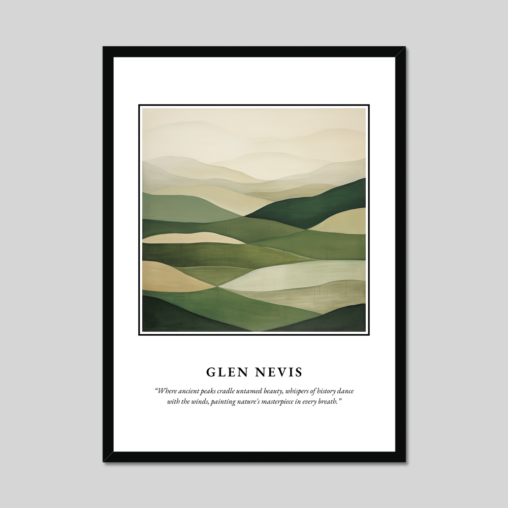 Poster in a black frame