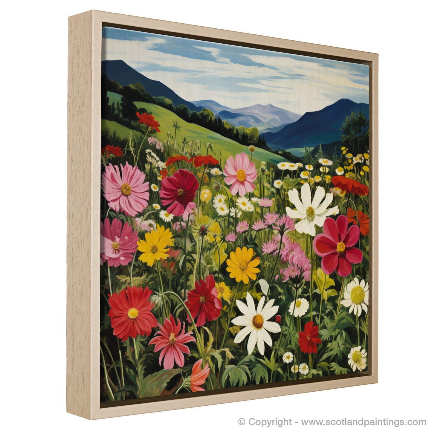 Dancing Wildflowers of The Trossachs - A Surrealist Celebration