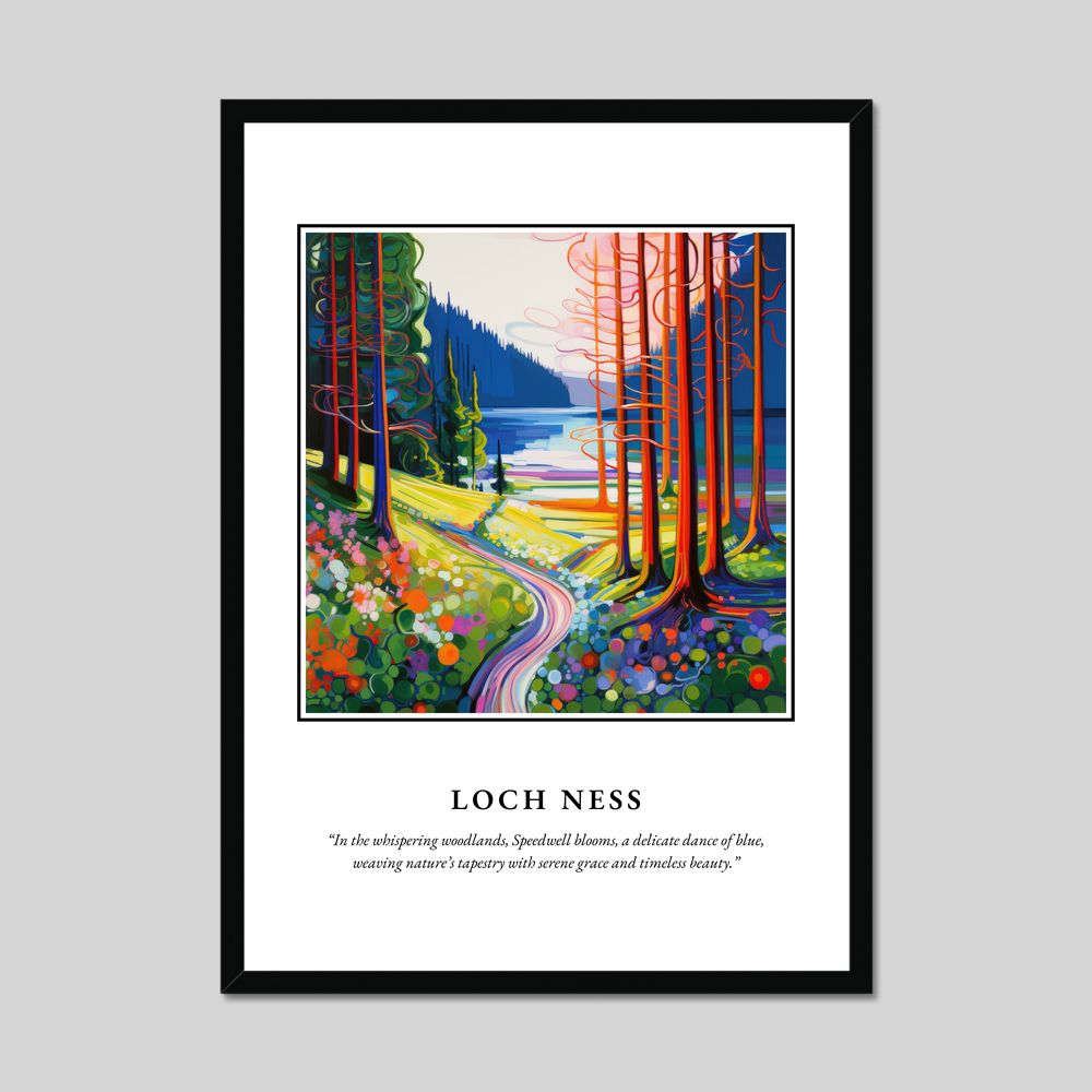 Poster in a black frame